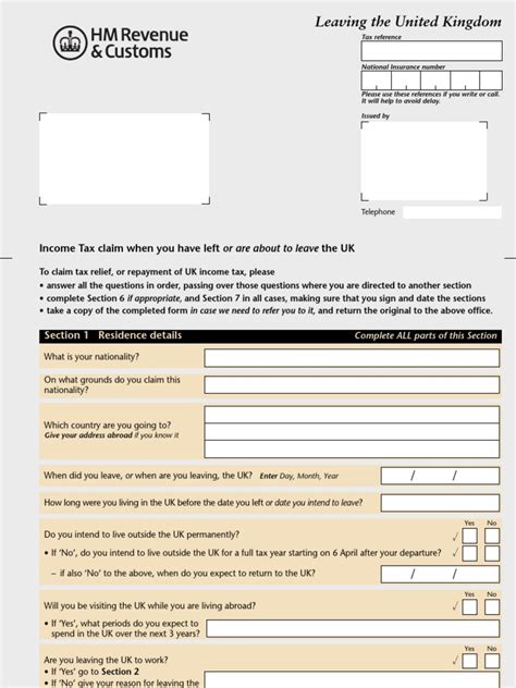 how to tell hmrc that i am leaving uk.